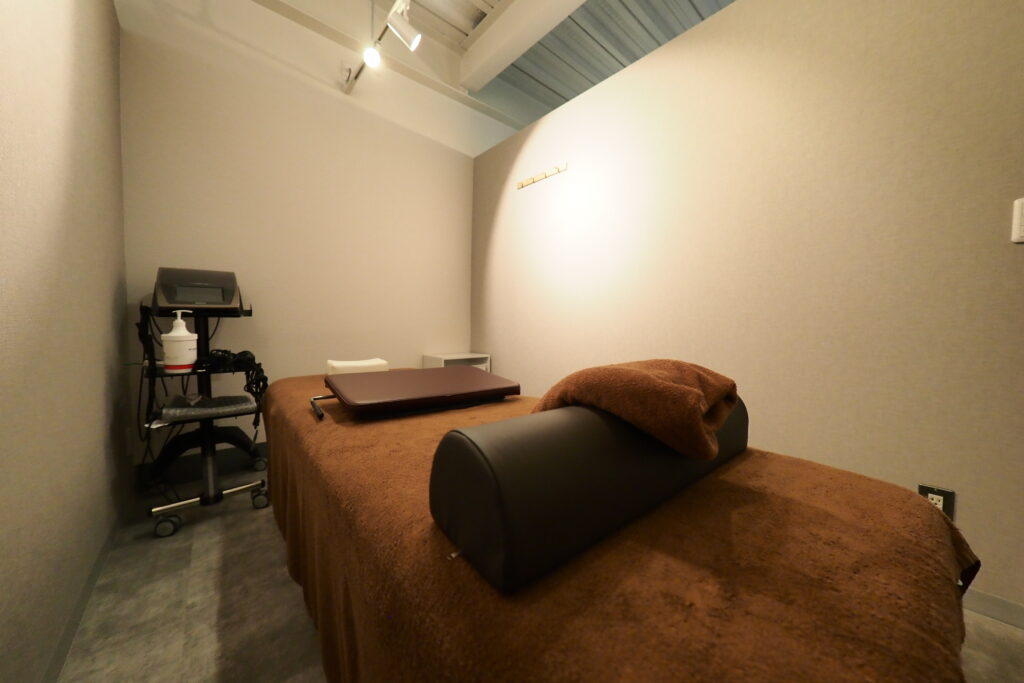 個室の施術室の様子